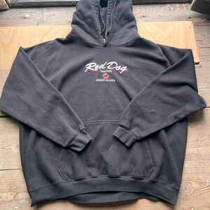 Vintage Red Dog Wear Hoodie Mens 3XL Black Saloon Juneau Alaska